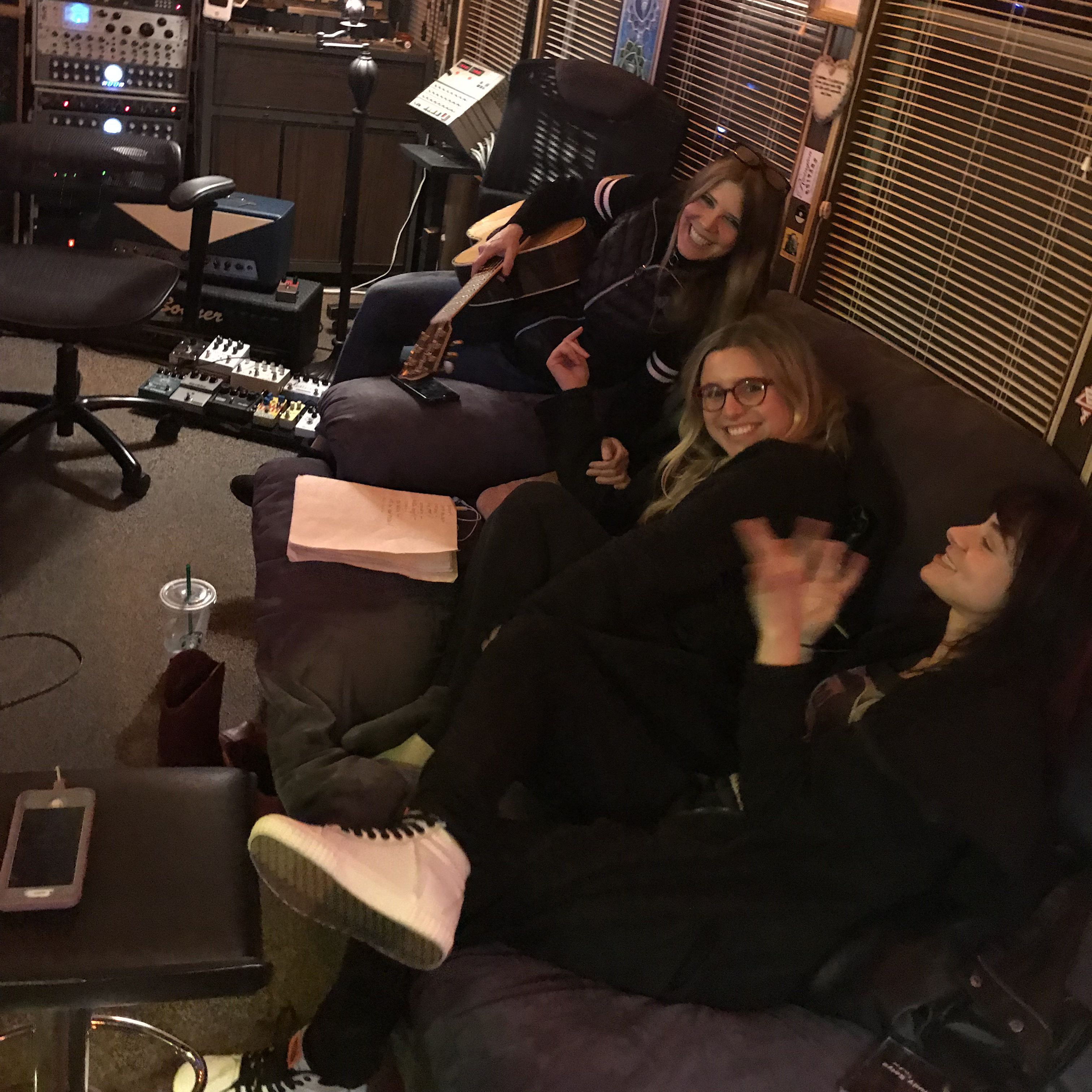 Judy, Vanessa, and Cassidy in the Studio